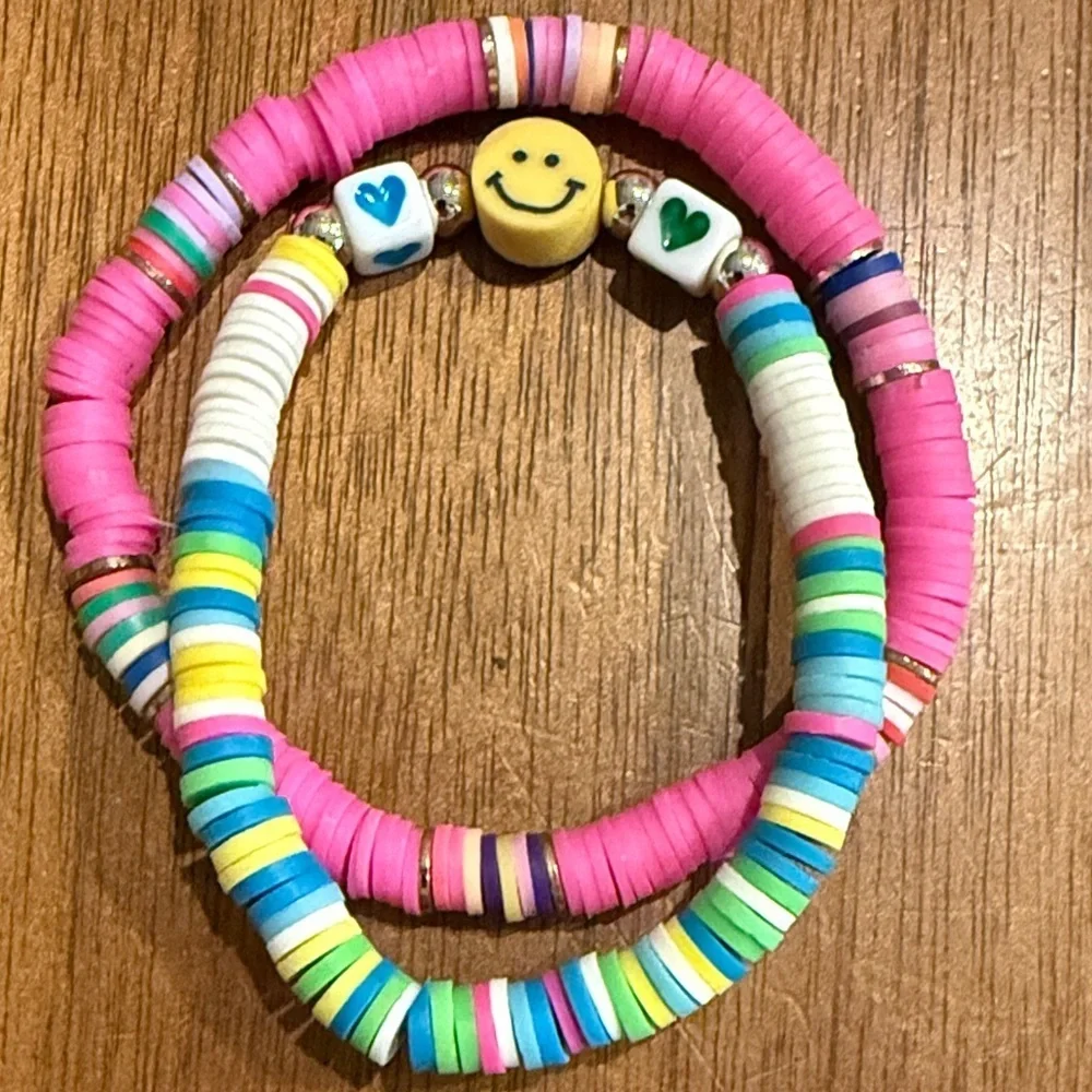Colorful Beaded Kids Bracelet Set